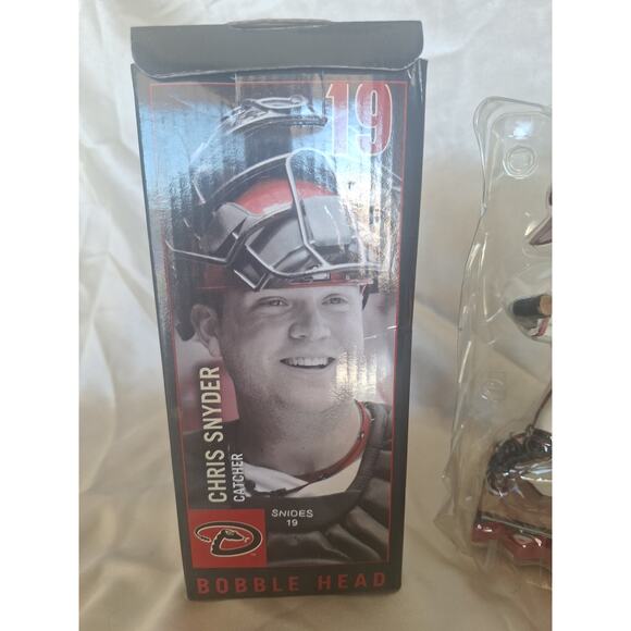 2009 Chris Snyder Arizona Diamondbacks Bobblehead Mint Figurine & Box - Picture 3 of 6